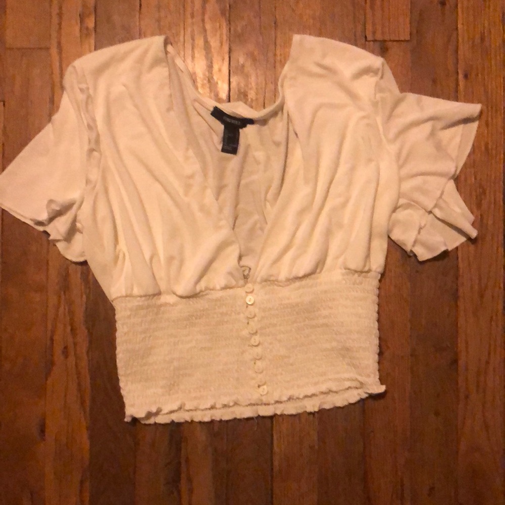 White Forever 21 blouse
